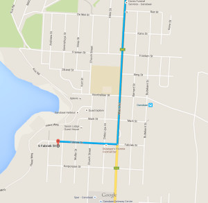 location, map, Oom Piet Accommodation